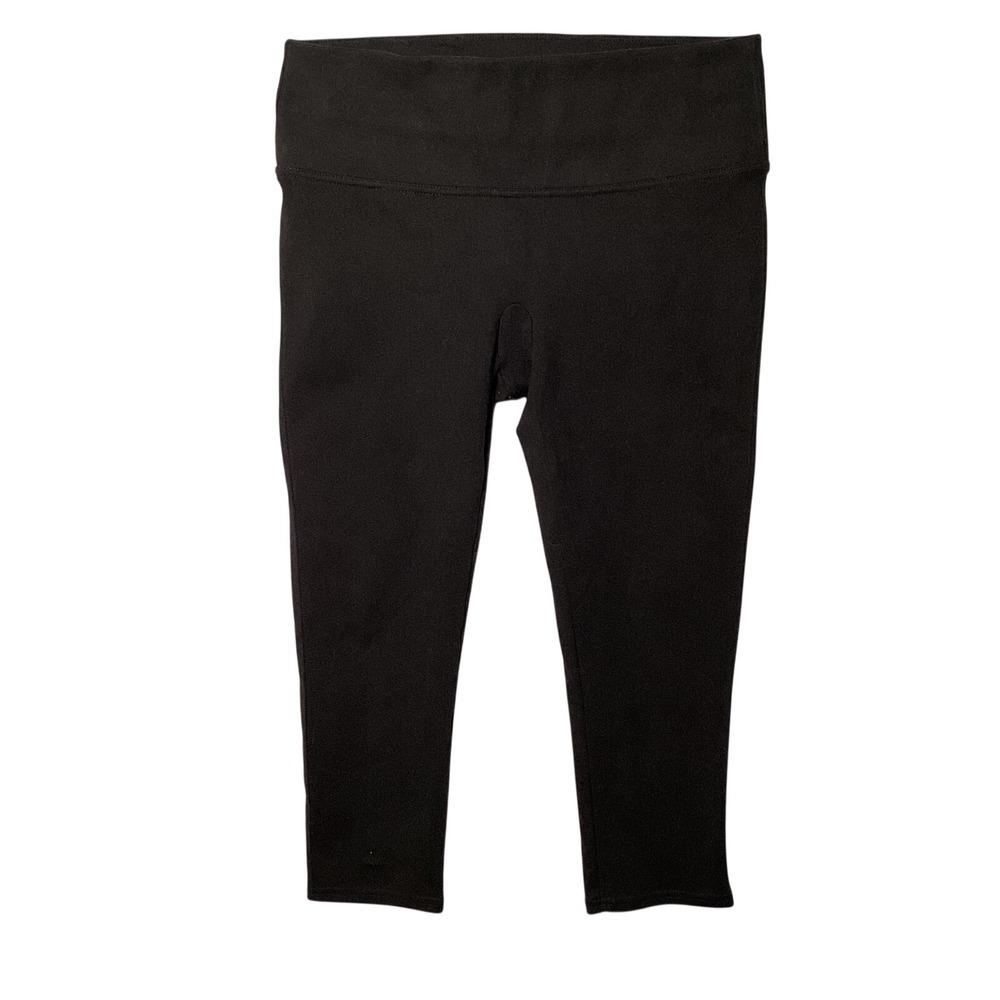 Spanx Womens Large Black Ready to WOW Cropped Slimming Shapewear Legging